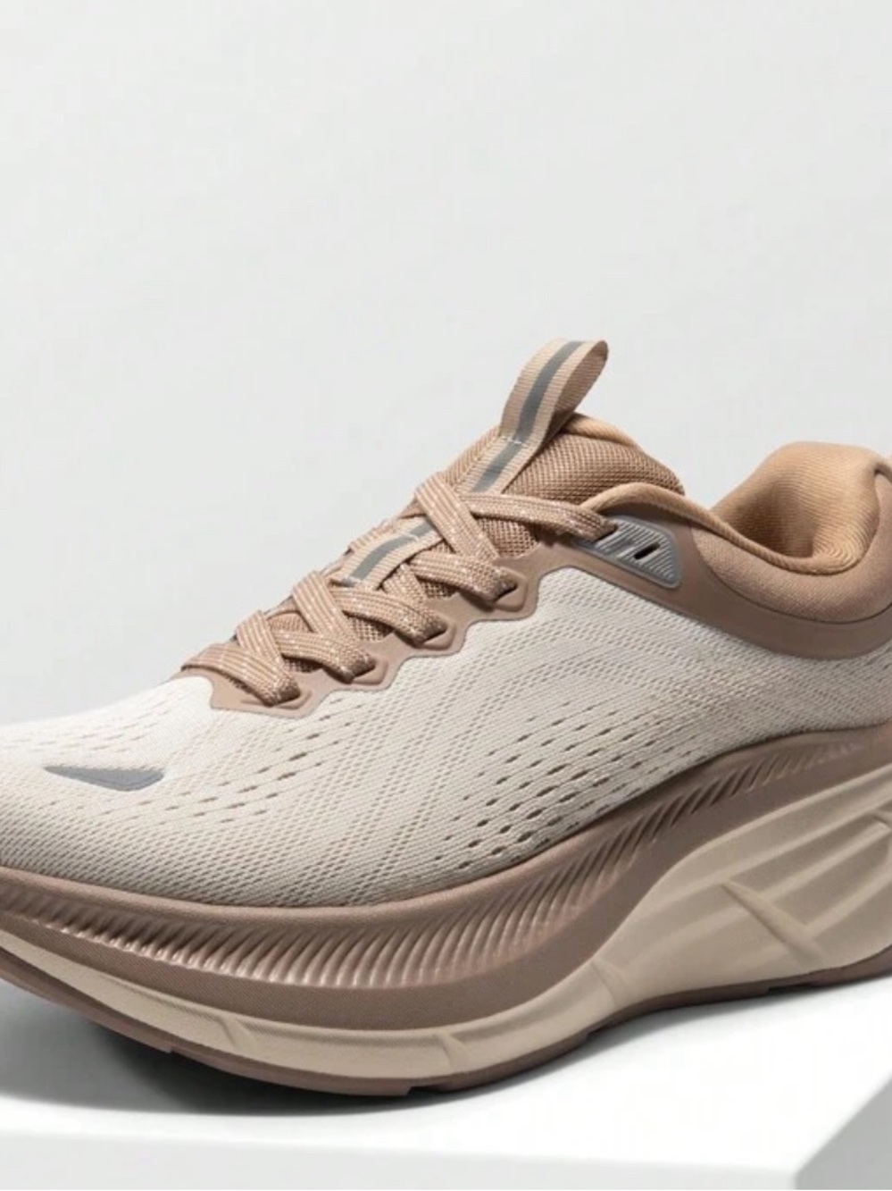 Women's Neutral Beige Athletic Walking Sneakers